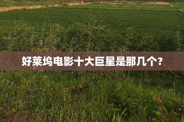 好莱坞电影十大巨星是那几个？