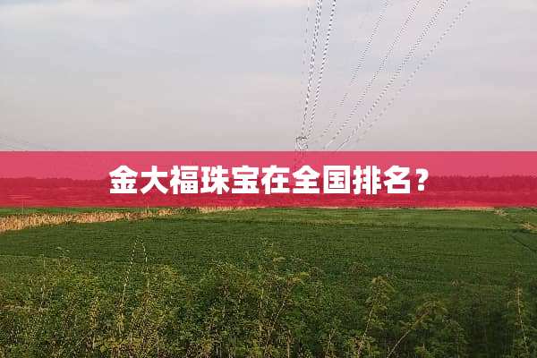 金大福珠宝在全国排名？