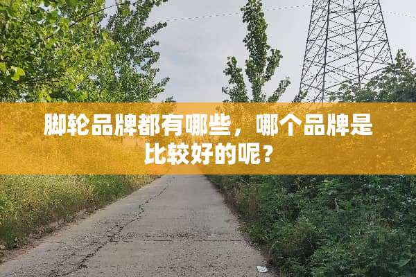 脚轮品牌都有哪些，哪个品牌是比较好的呢？