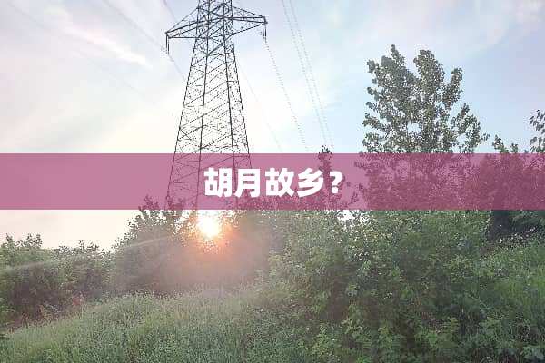 胡月故乡？