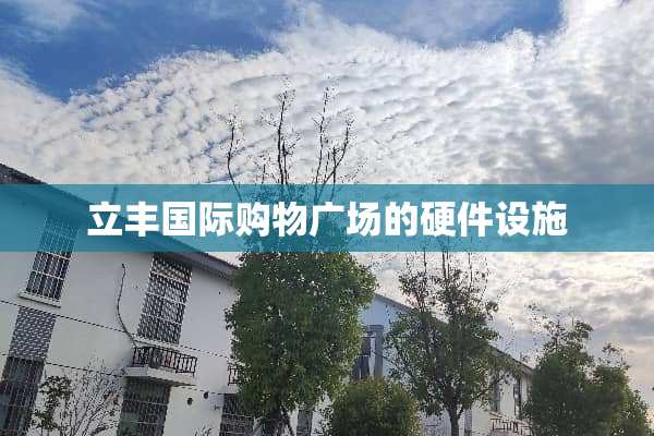 立丰国际购物广场的硬件设施