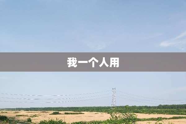 我一个人用