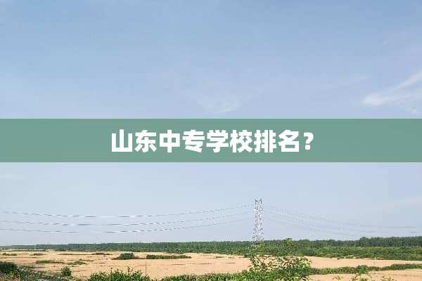 山东中专学校排名？