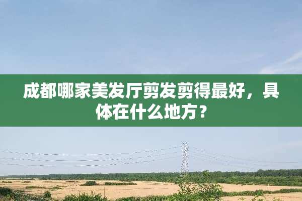 成都哪家美发厅剪发剪得最好，具体在什么地方？