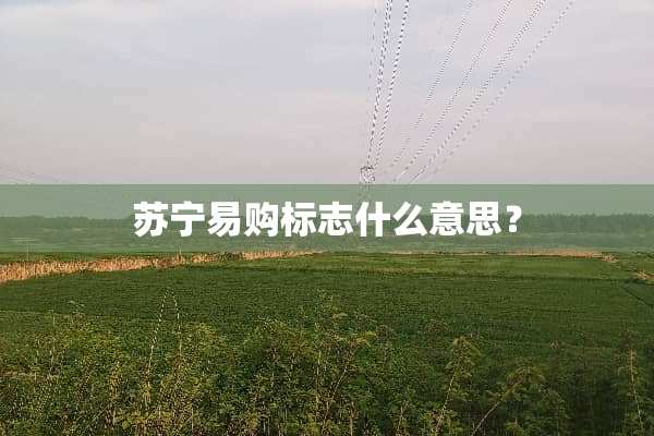 苏宁易购标志什么意思？