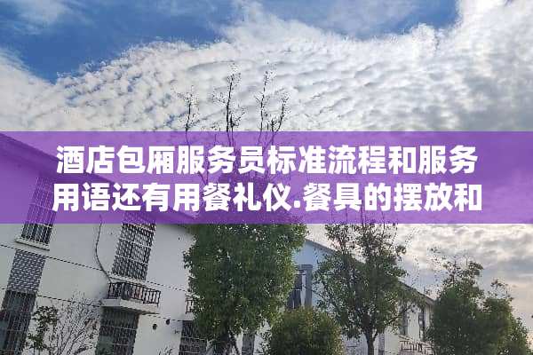 酒店包厢服务员标准流程和服务用语还有用餐礼仪.餐具的摆放和注意事项？