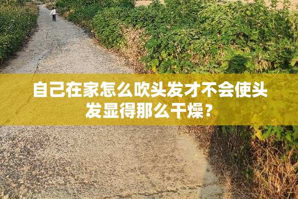 自己在家怎么吹头发才不会使头发显得那么干燥？