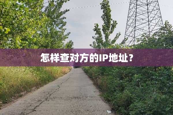 怎样查对方的IP地址？