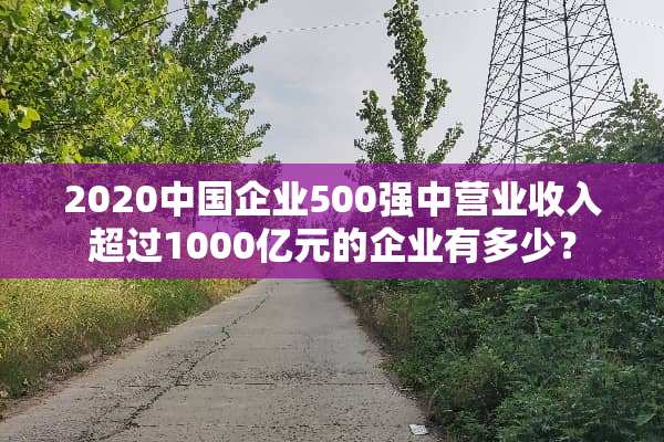 2020中国企业500强中营业收入超过1000亿元的企业有多少？