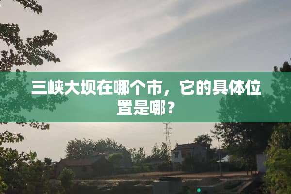 三峡大坝在哪个市，它的具**置是哪？