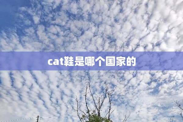 cat鞋是哪个国家的