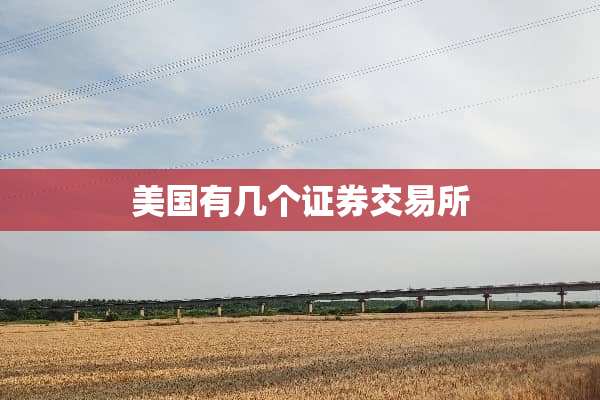 美国有几个证券交易所