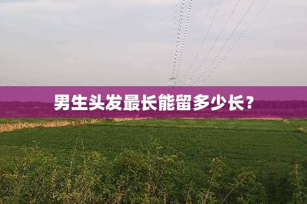 男生头发最长能留多少长？