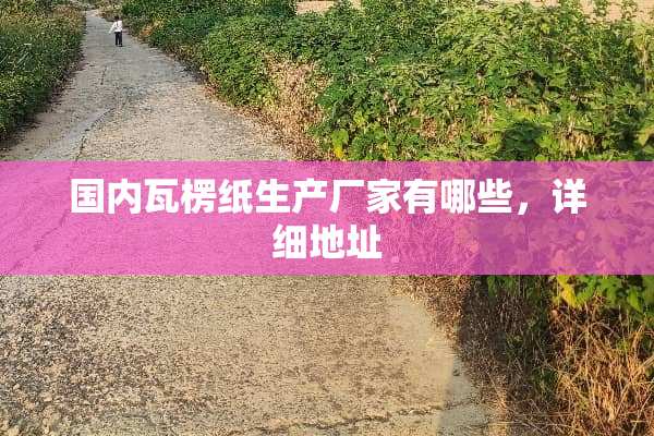 国内瓦楞纸生产厂家有哪些，详细地址