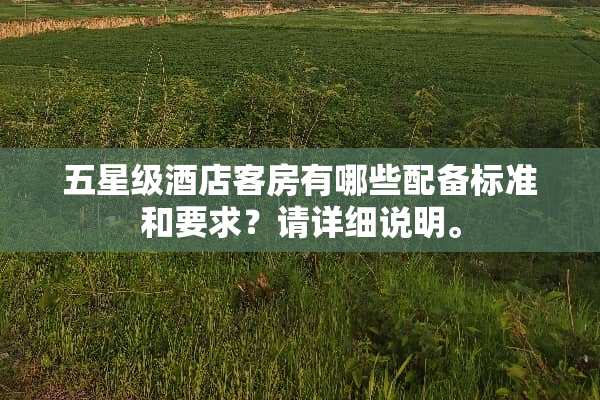 五星级酒店客房有哪些配备标准和要求？请详细说明。