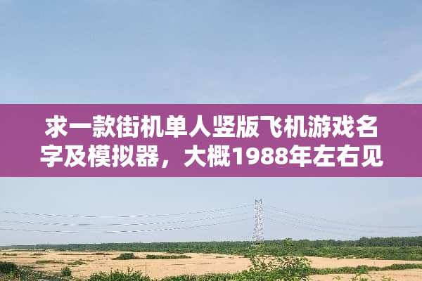 求一款街机单人竖版飞机游戏名字及模拟器，大概1988年左右见过的？