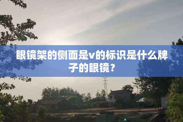眼镜架的侧面是v的标识是什么牌子的眼镜？