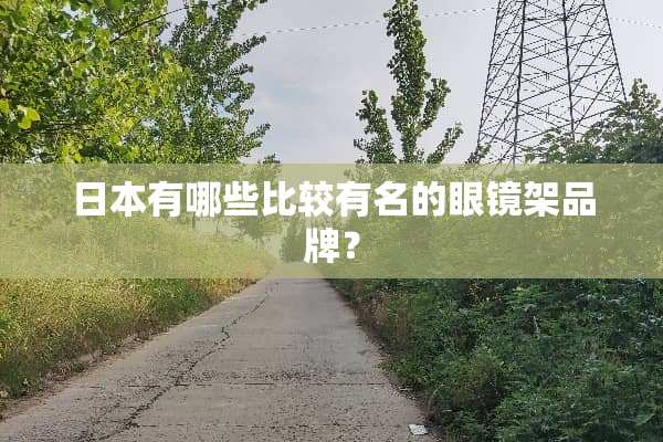 日本有哪些比较有名的眼镜架品牌？