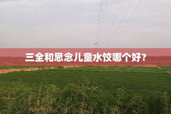 三全和思念儿童水饺哪个好？