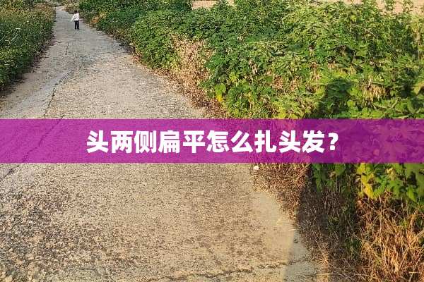 头两侧扁平怎么扎头发？