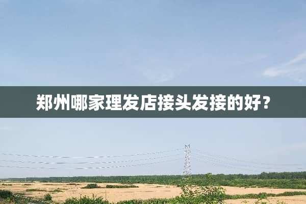 郑州哪家理发店接头发接的好？