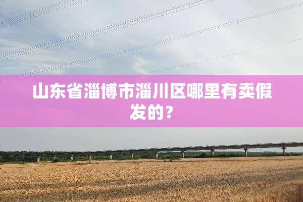 山东省淄博市淄川区哪里有卖假发的？