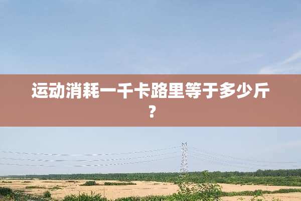 运动消耗一千卡路里等于多少斤？