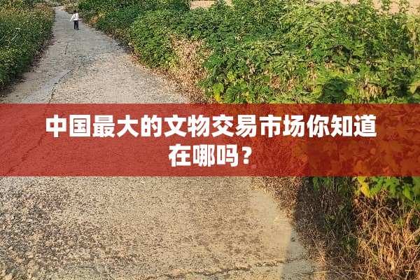 中国最大的文物交易市场你知道在哪吗？