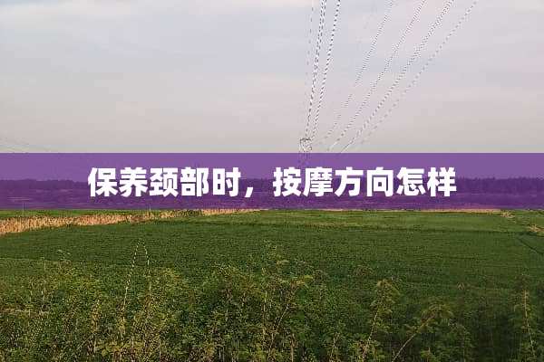 保养颈部时，按摩方向怎样