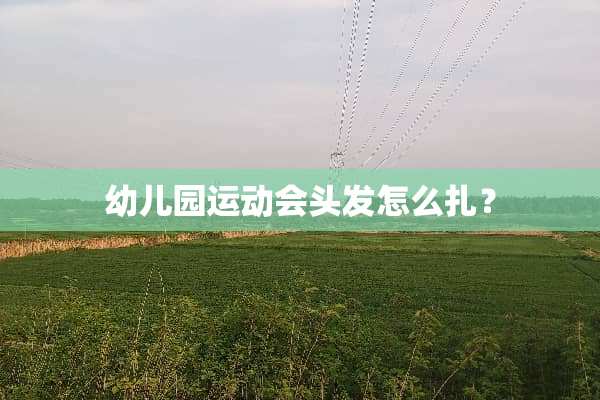 幼儿园运动会头发怎么扎？