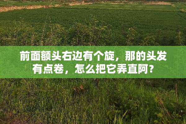 前面额头右边有个旋，那的头发有点卷，怎么把它弄直阿？