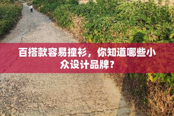 百搭款容易撞衫，你知道哪些小众设计品牌？
