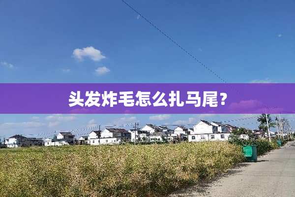 头发炸毛怎么扎马尾？
