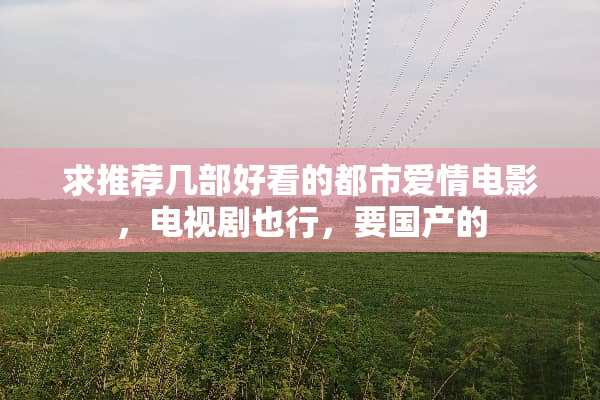 求推荐几部好看的都市爱情电影，电视剧也行，要国产的