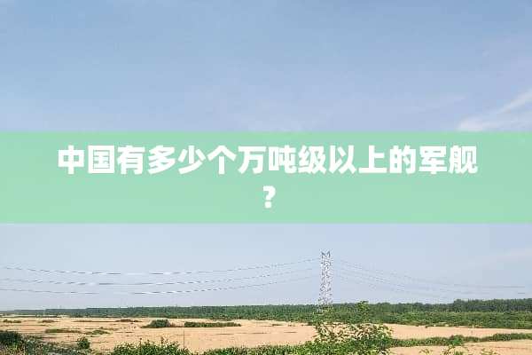 中国有多少个万吨级以上的军舰？