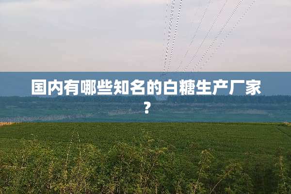 国内有哪些知名的白糖生产厂家？
