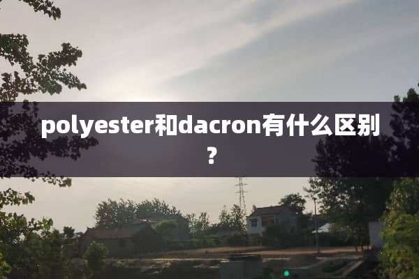 polyester和dacron有什么区别？
