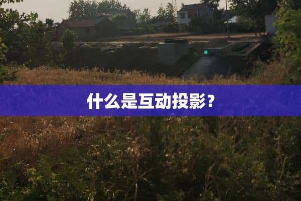 什么是互动投影？
