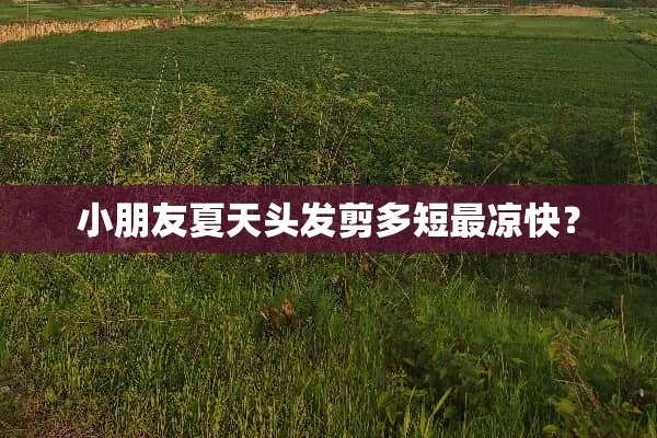 小朋友夏天头发剪多短最凉快？