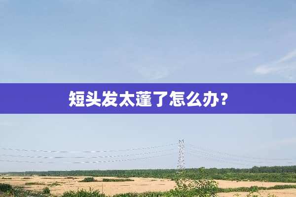 短头发太蓬了怎么办？