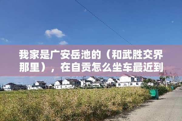 我家是广安岳池的（和武胜交界那里），在自贡怎么坐车最近到我家？