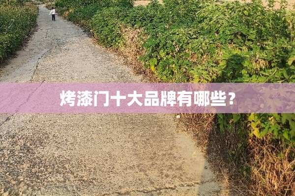 烤漆门十大品牌有哪些？