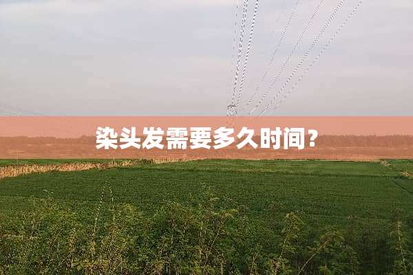 染头发需要多久时间？