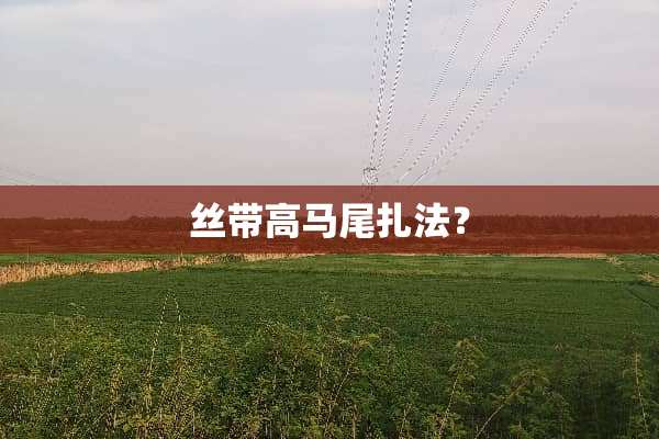 丝带高马尾扎法？