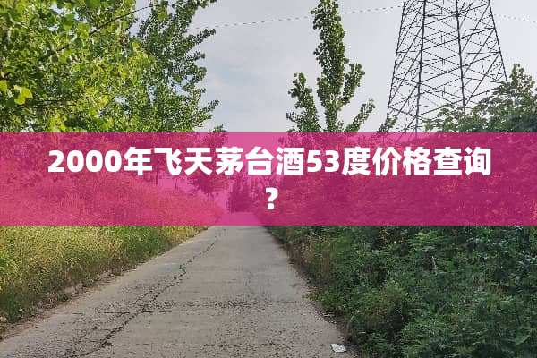 2000年飞天茅台酒53度价格查询？