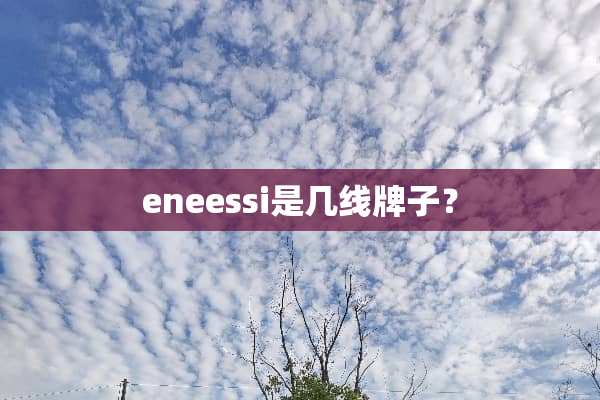 eneessi是几线牌子？