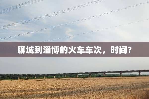 聊城到淄博的火车车次，时间？