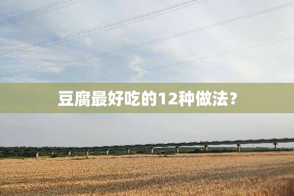 豆腐最好吃的12种做法？