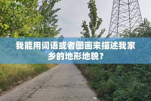 我能用词语或者图画来描述我家乡的地形地貌？
