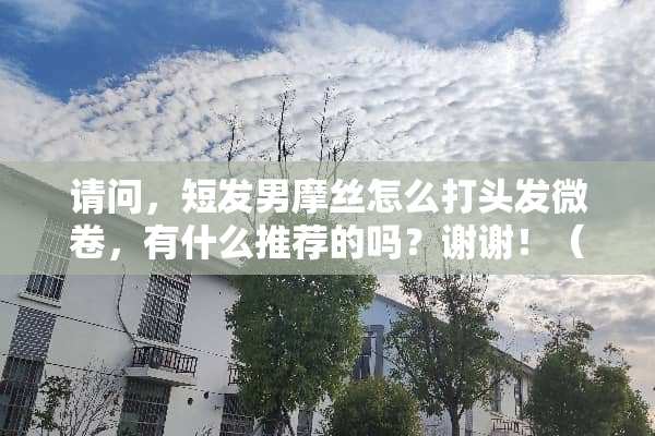 请问，短发男摩丝怎么打头发微卷，有什么推荐的吗？谢谢！（有图）？